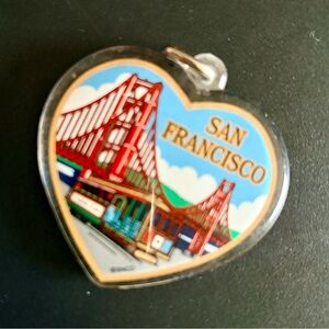 San Francisco Heart-Shaped Keychain